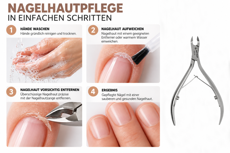 Nagelhautzange 6 mm – Präzise Hautzange für Maniküre & Pediküre